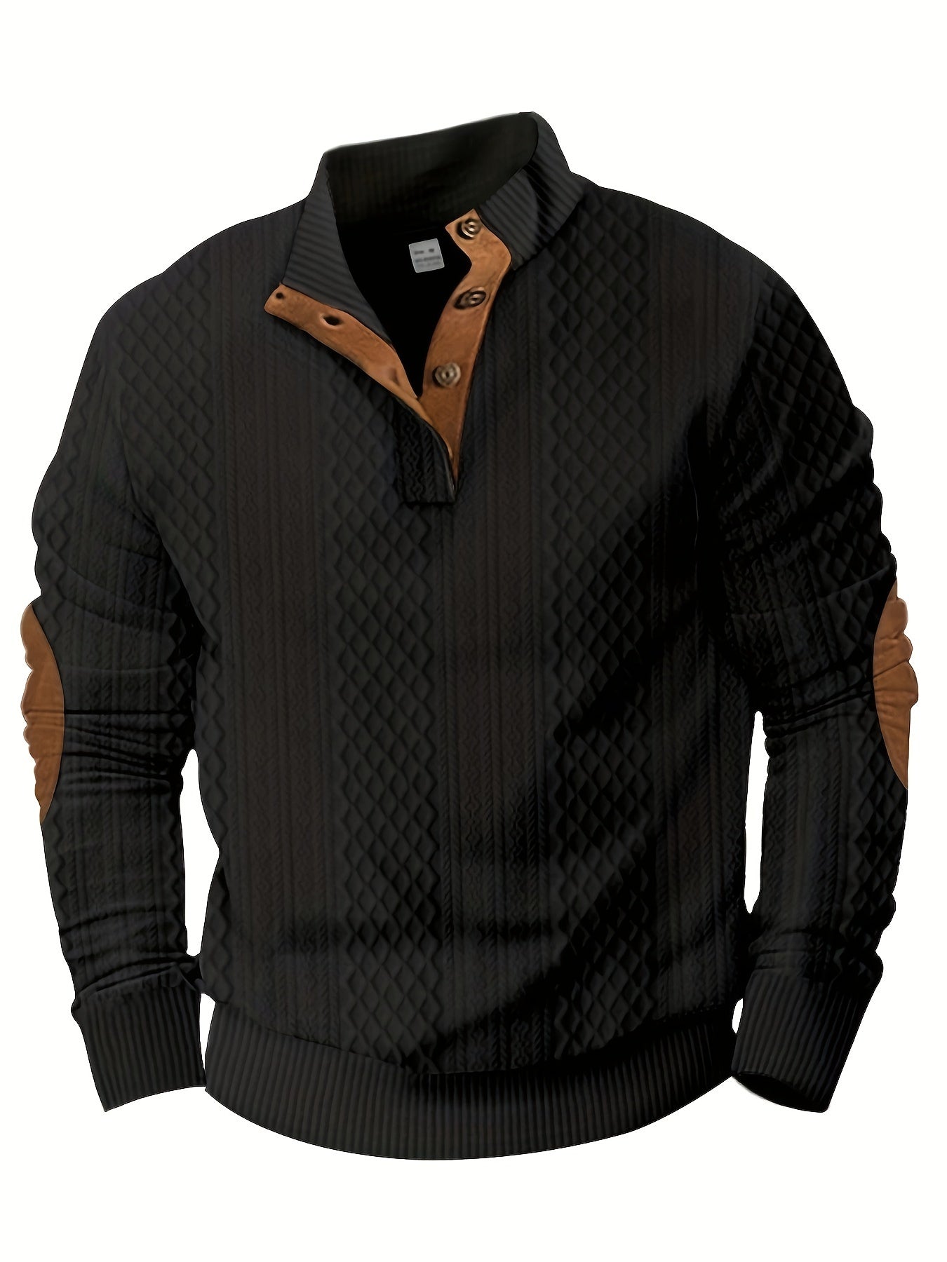 Color Block Mens Knitted Shirt Stylish SpringFall Wardrobe Essential