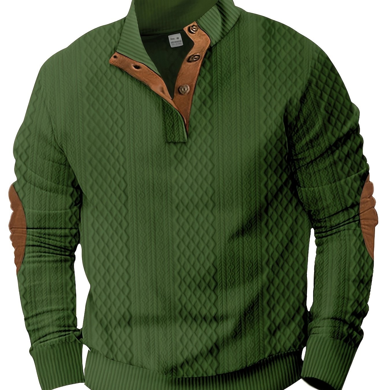 Color Block Mens Knitted Shirt Stylish SpringFall Wardrobe Essential