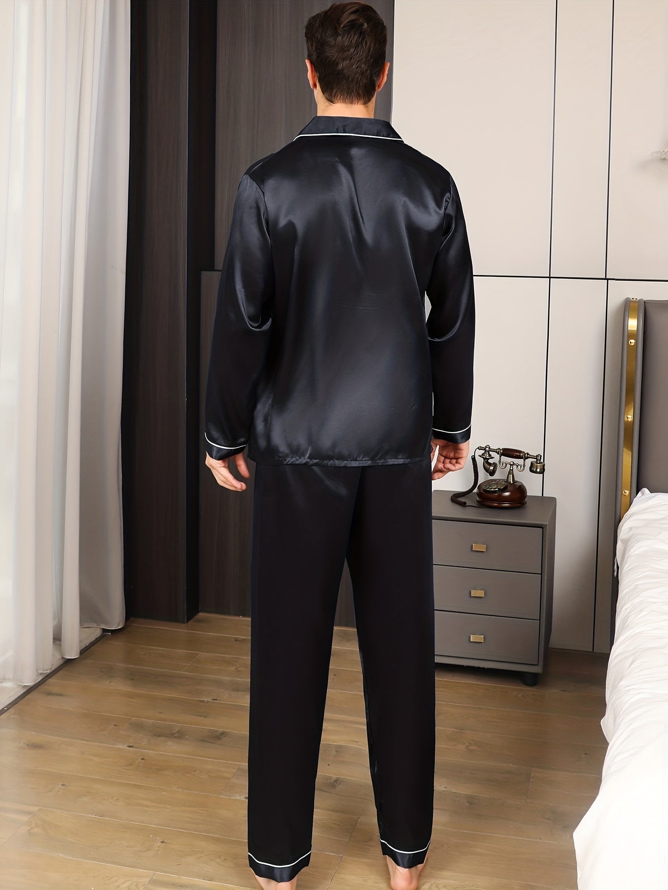 Ultimate Comfort Mens Ice Silk Pajama Set 2023 Edition