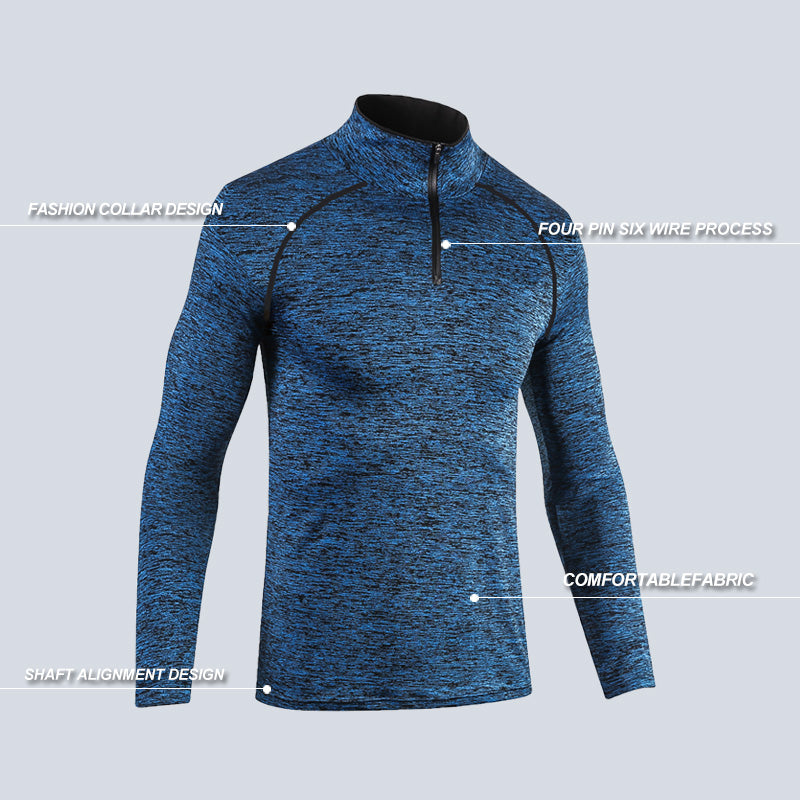 Custom Blank Slim Shirts Men Sport Long Sleeve T Shirt Quick Dry Outdoor Jogging T-Shirt Gym Tops Wholesale Sportswear