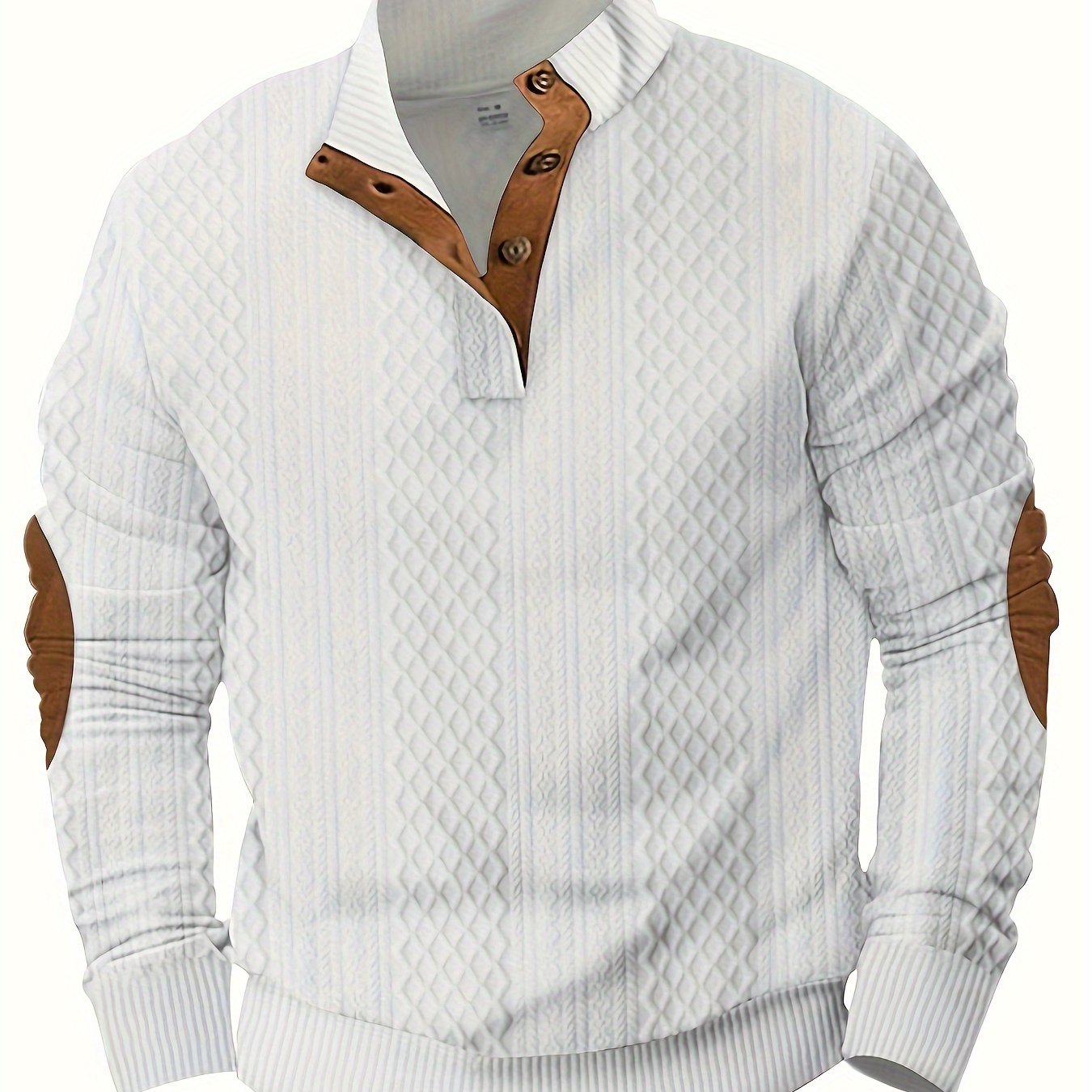 Color Block Mens Knitted Shirt Stylish SpringFall Wardrobe Essential